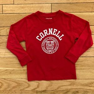 Cornell Long Sleeve Red White Shirt EUC